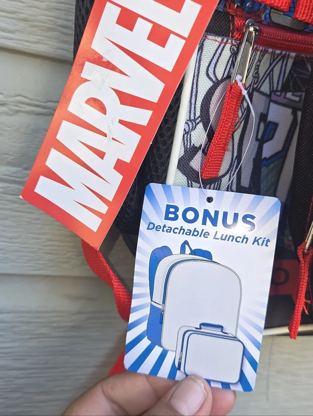 Marvel  Spider-Man Kids Backpack And Lunch Box
